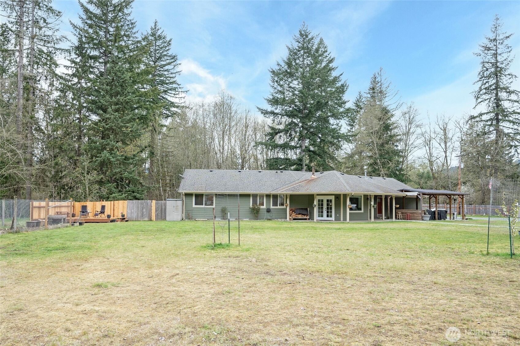 20108 Highway 706 Elbe, WA 98330 - Photo 25 of 37 a view of a house with a yard