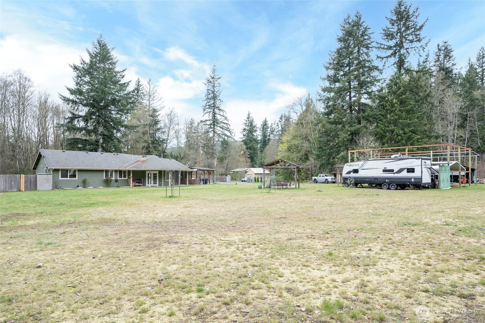 20108 Highway 706 Elbe, WA 98330 - Photo 35 of 37 a house view with a garden space