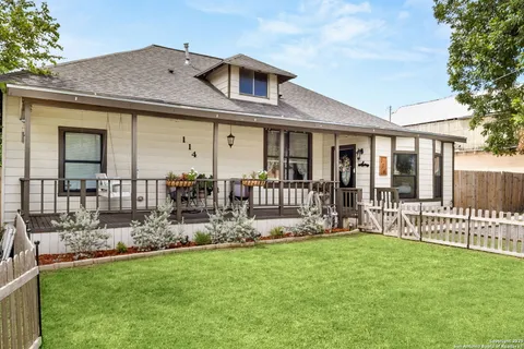 front view of a house with a porch