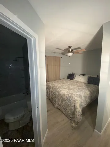 a en suite bathroom with a toilet