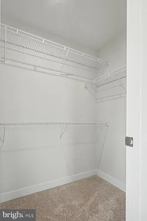 a view of a room with empty racks