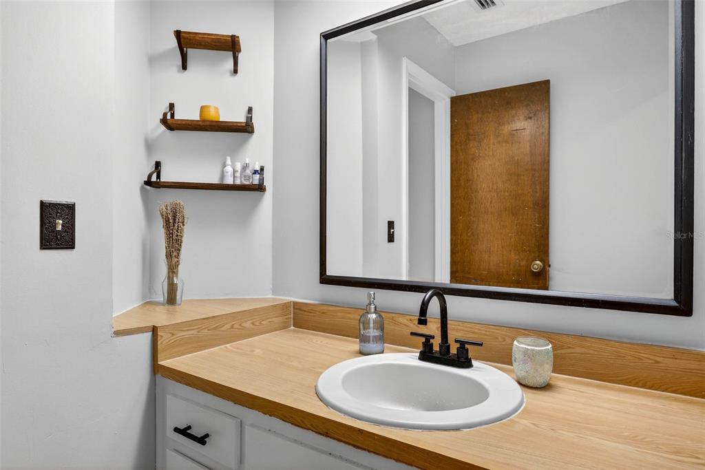 12913 Rain Forest Street Temple Terrace, FL 33617 - Photo 42 of 63 a bathroom with a sink and a mirror