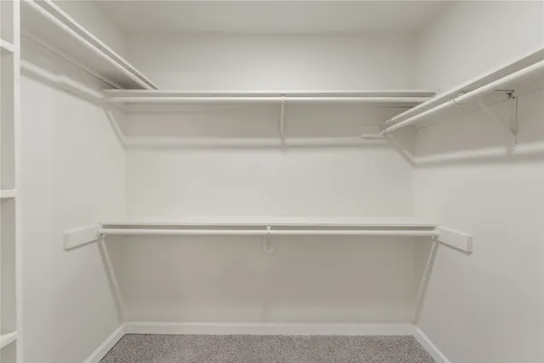 a close view of closet