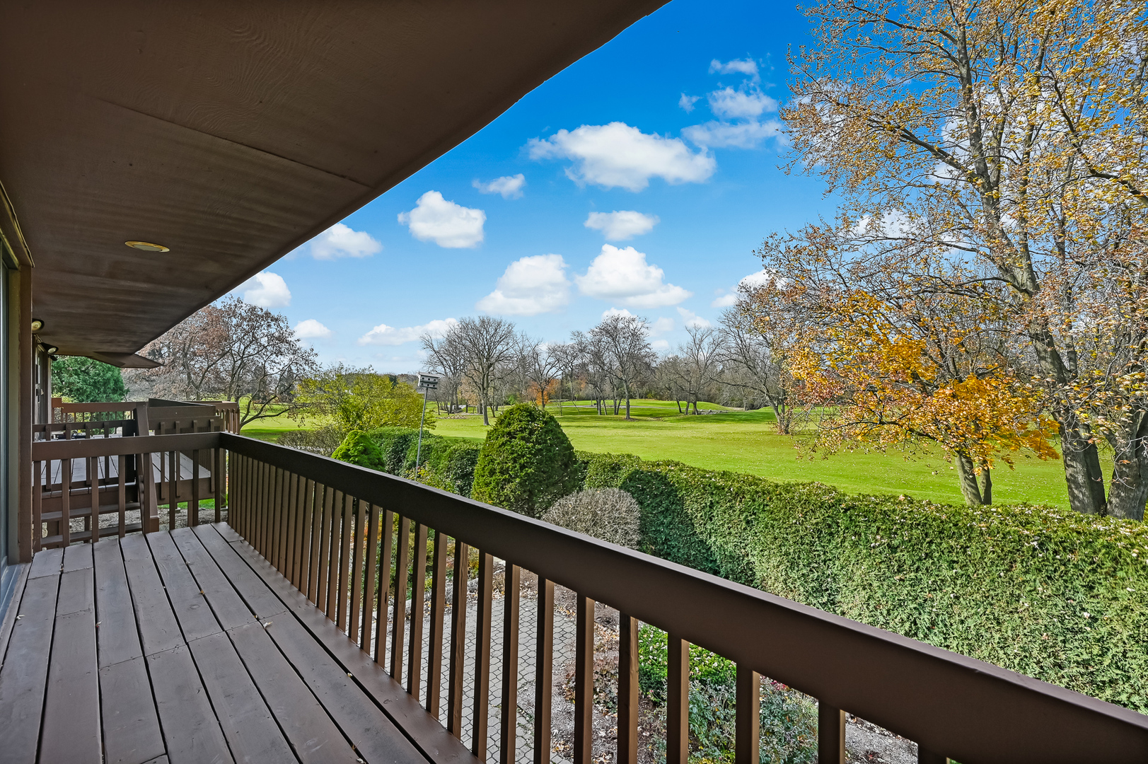 8402 Carriage Green Drive Darien, IL 60561 - Photo 19 of 39 a view of a wooden deck next to a yard