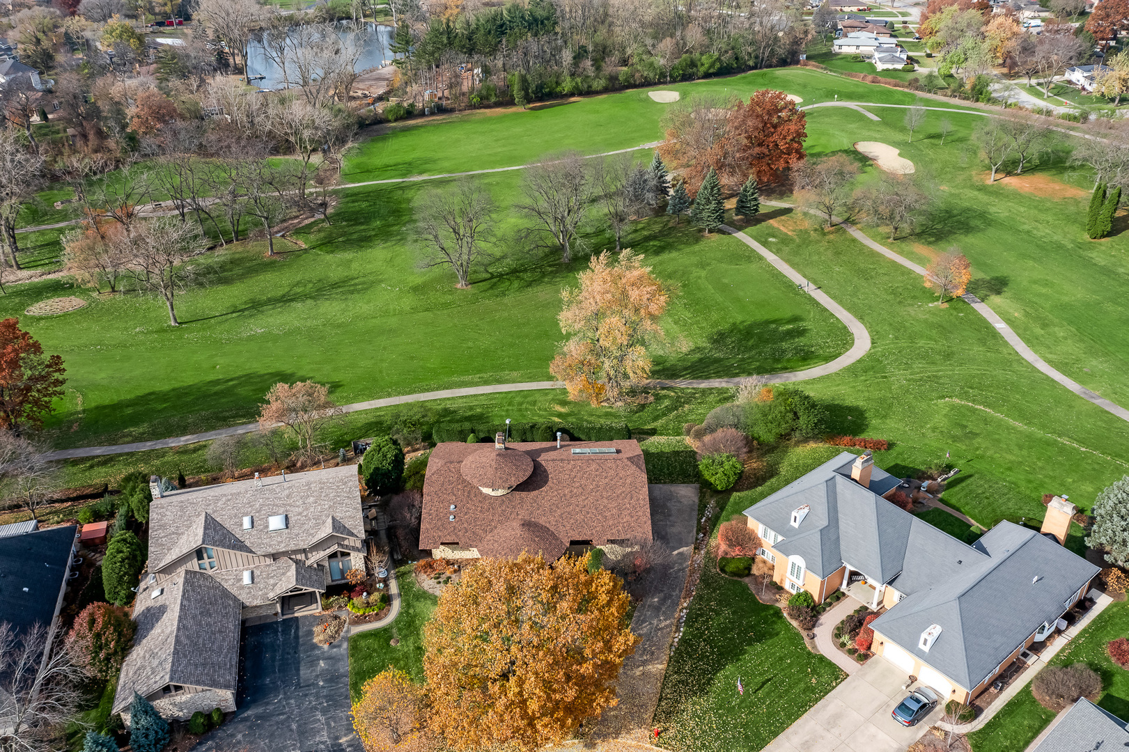 8402 Carriage Green Drive Darien, IL 60561 - Photo 36 of 39 an aerial view of a house with yard swimming pool and outdoor seating