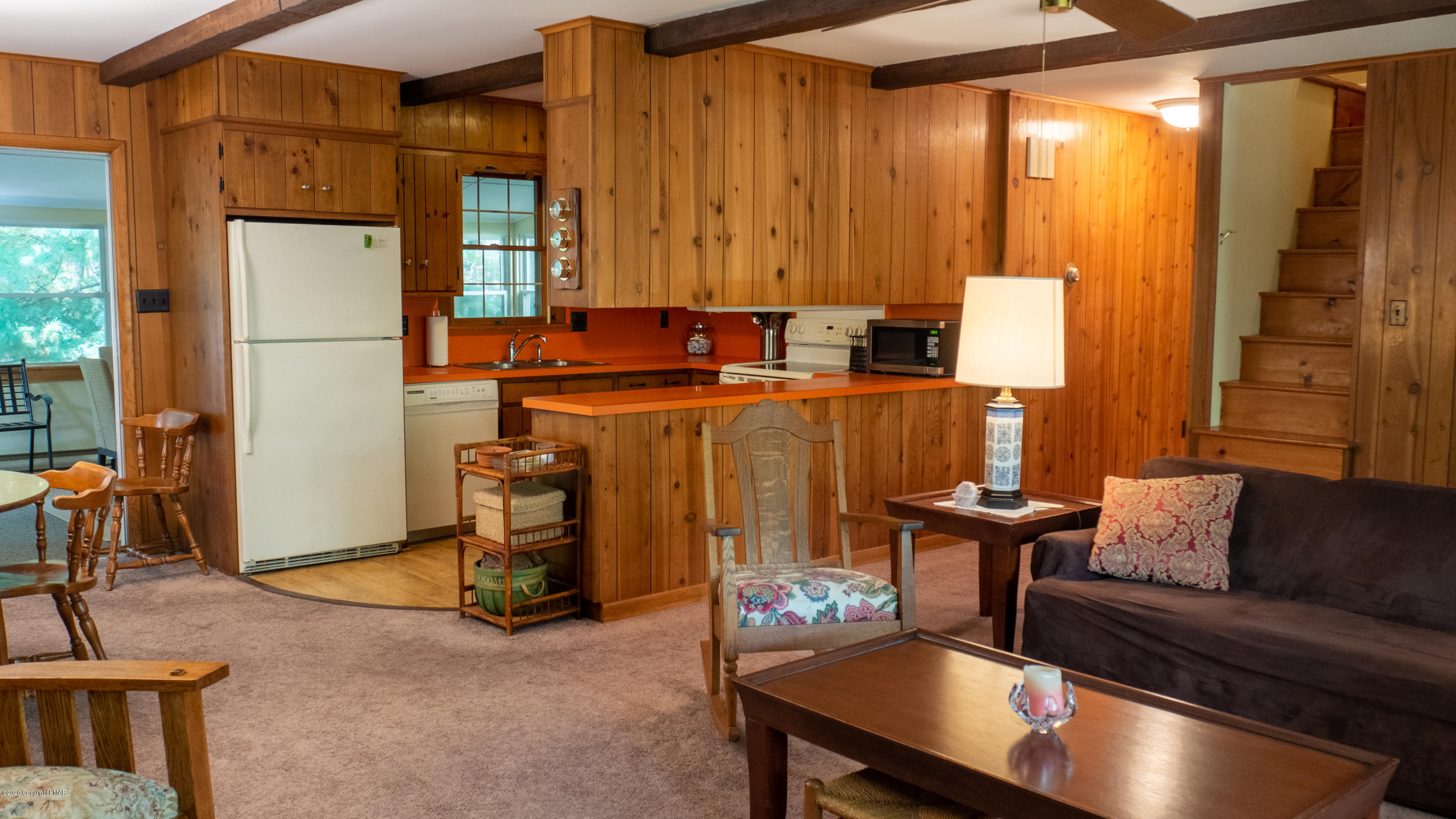 104 Haverhill Road Cresco, PA 18326 - Photo 13 of 90 a living room with furniture and a fireplace