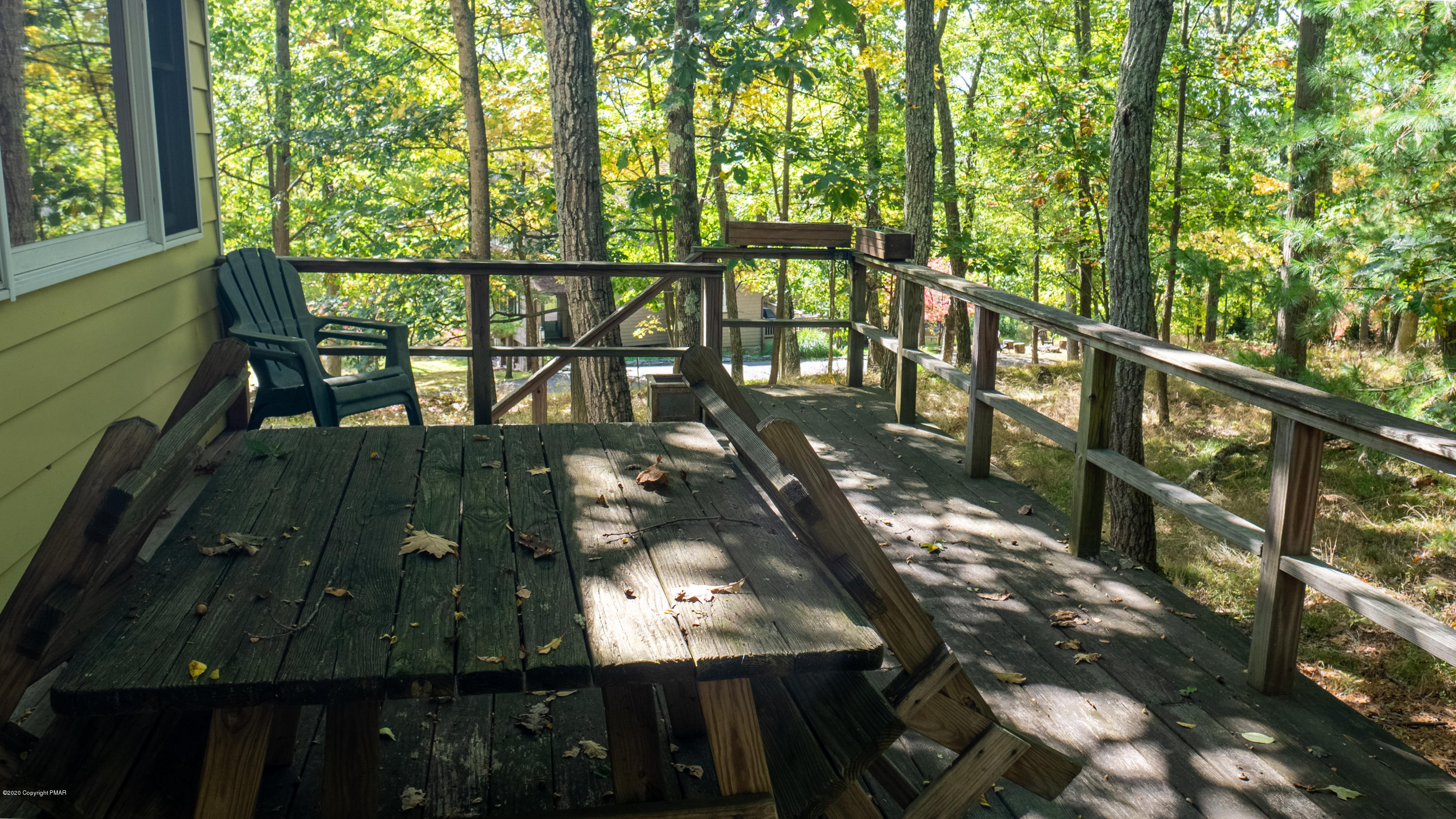 104 Haverhill Road Cresco, PA 18326 - Photo 22 of 90 a view of balcony with wooden floor and fence