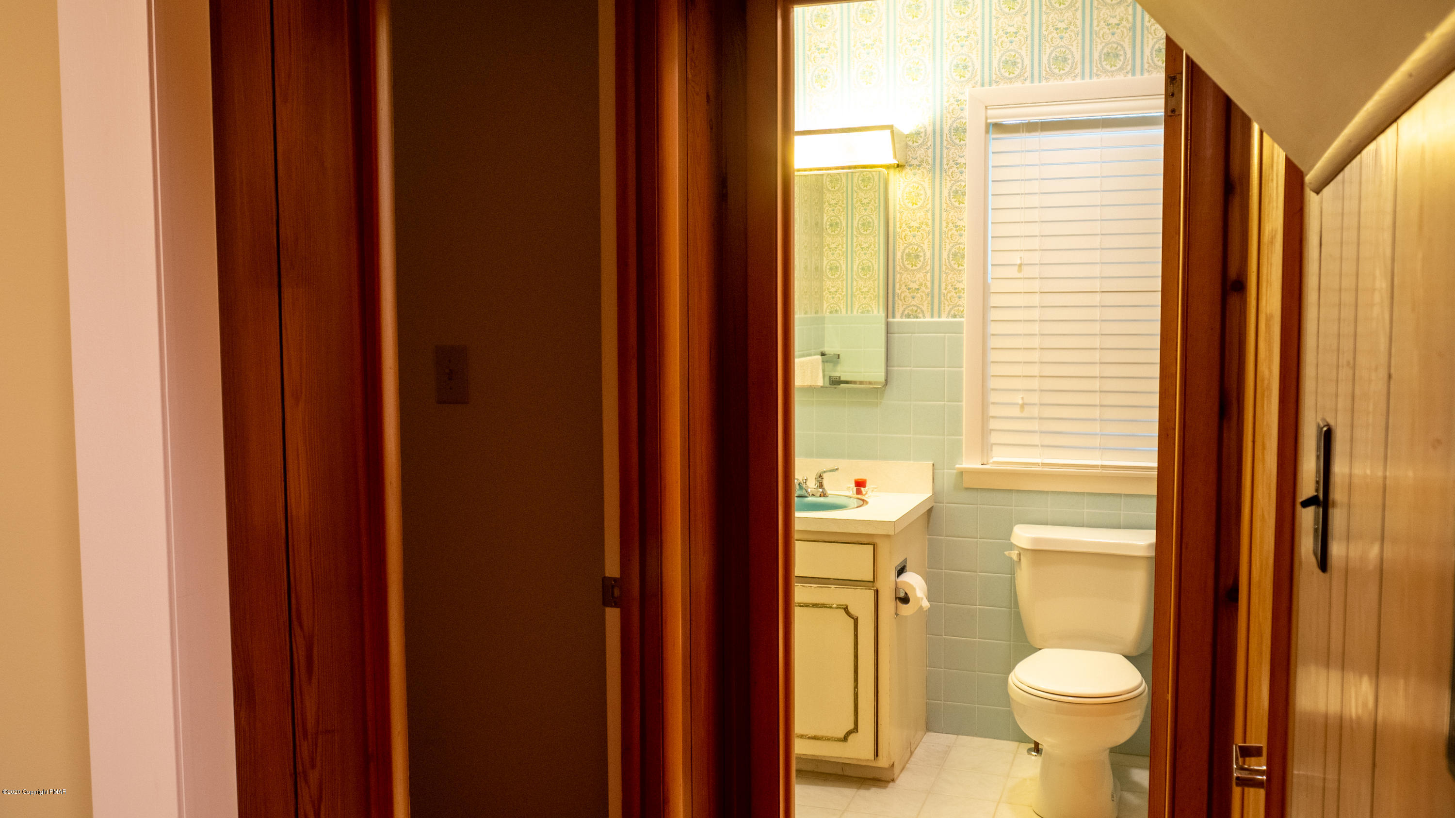 104 Haverhill Road Cresco, PA 18326 - Photo 42 of 90 a bathroom with a granite countertop toilet and a sink