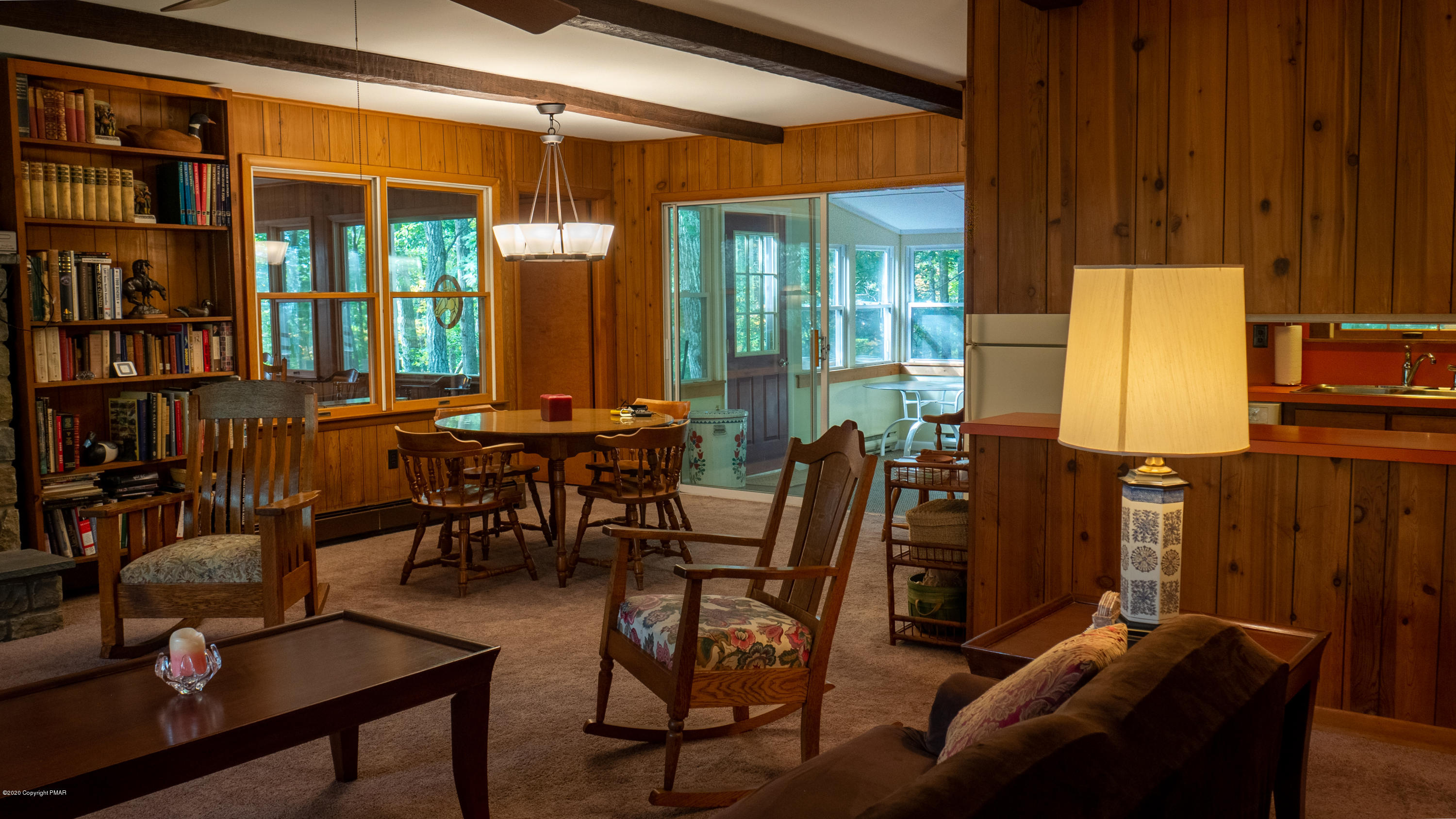 104 Haverhill Road Cresco, PA 18326 - Photo 9 of 90 a view of a dining room with furniture window and outside view