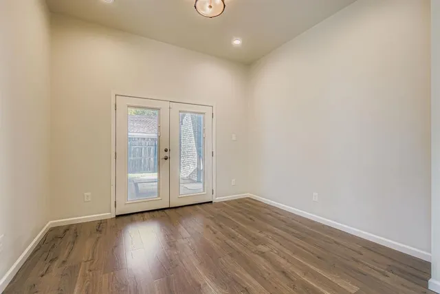 wooden floor in an empty room