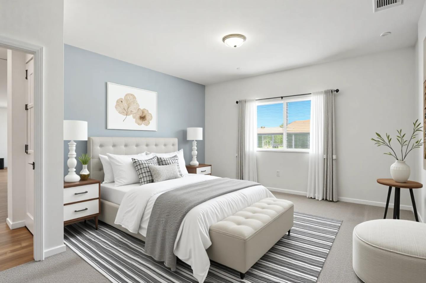 2061 Doncaster Court Olivehurst, CA 95961 - Photo 8 of 46 a bedroom with a bed and a painting on the wall