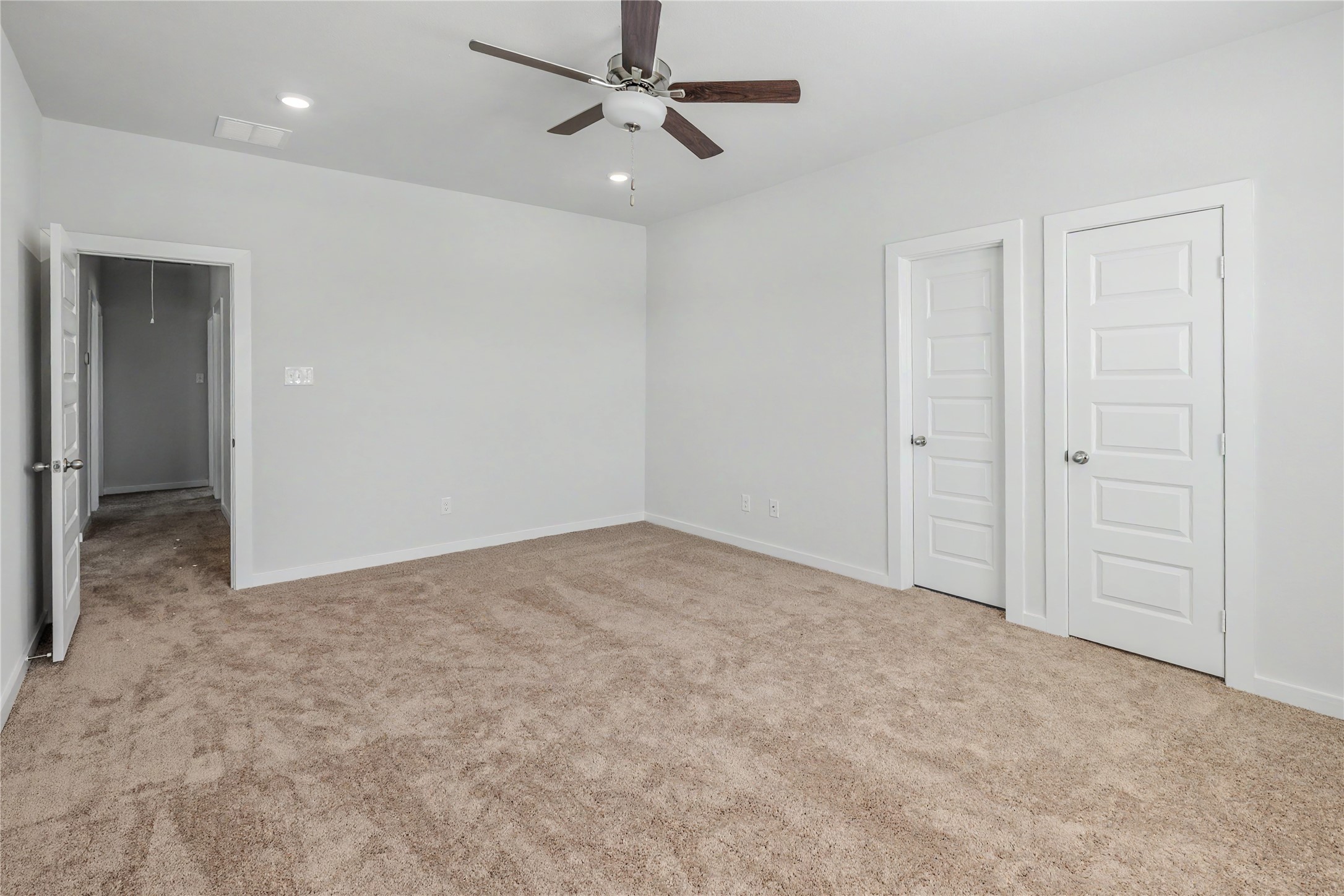 6426 Bolinas Court Rosharon, TX 77583 - Photo 36 of 49 an empty room with fan ceiling fan and windows