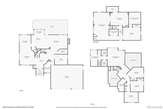 $990,000 | 9603 Chesapeake Street, Highlands Ranch, CO 80126