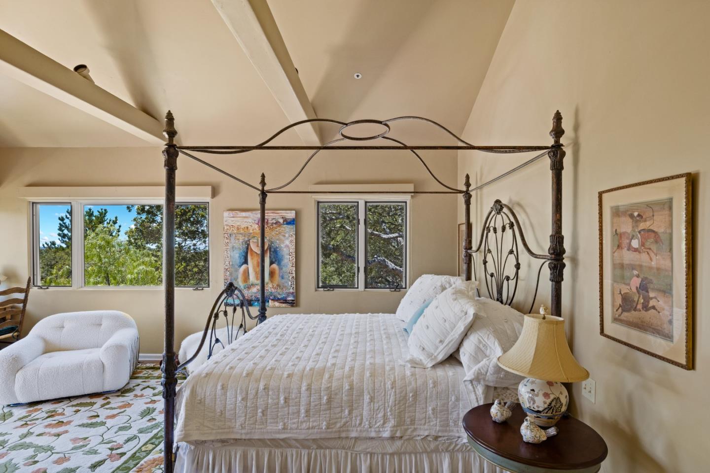 11502 Saddle Road Monterey, CA 93940 - Photo 19 of 40 a bedroom with furniture and a large window