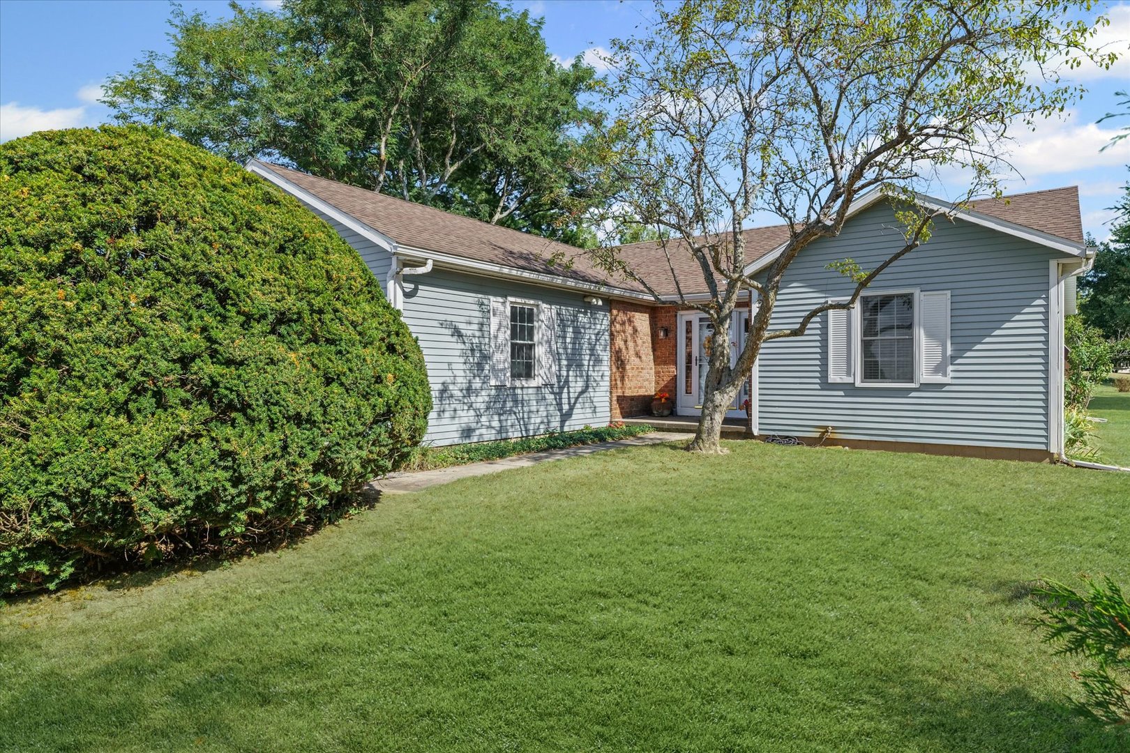 1106 South Spring Lake Road Mahomet, IL 61853 - Photo 3 of 36 a backyard of a house with lots of green space