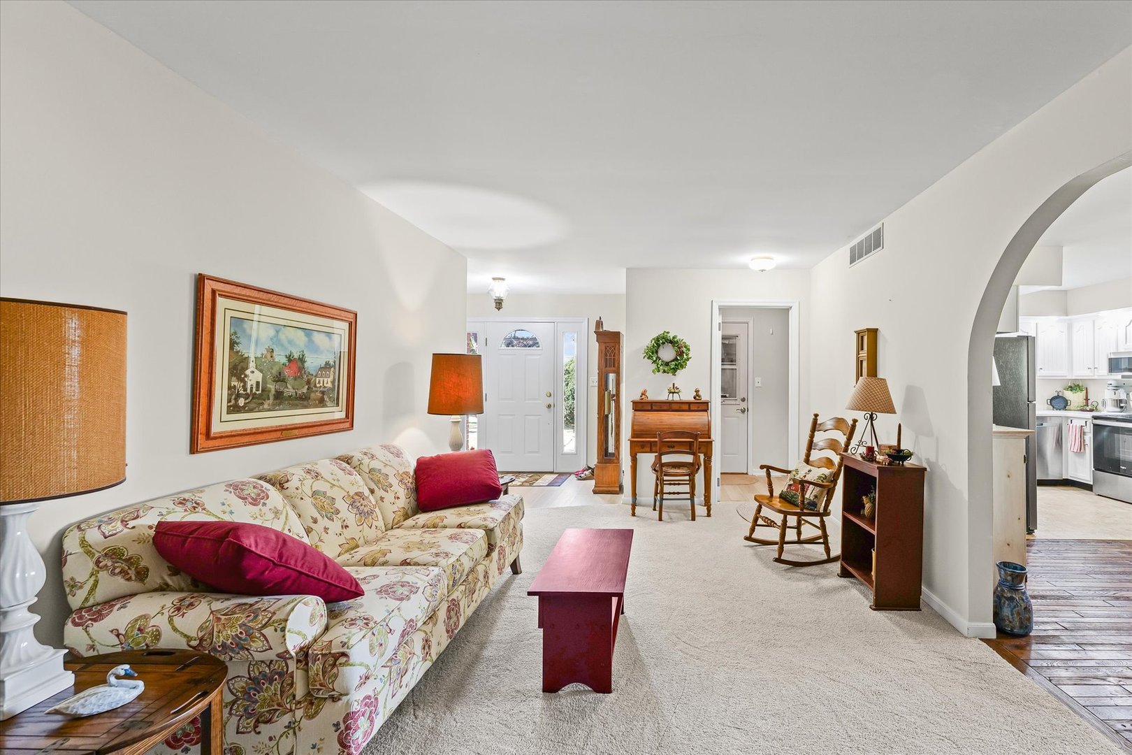 1106 South Spring Lake Road Mahomet, IL 61853 - Photo 9 of 36 a bedroom with furniture and a couch