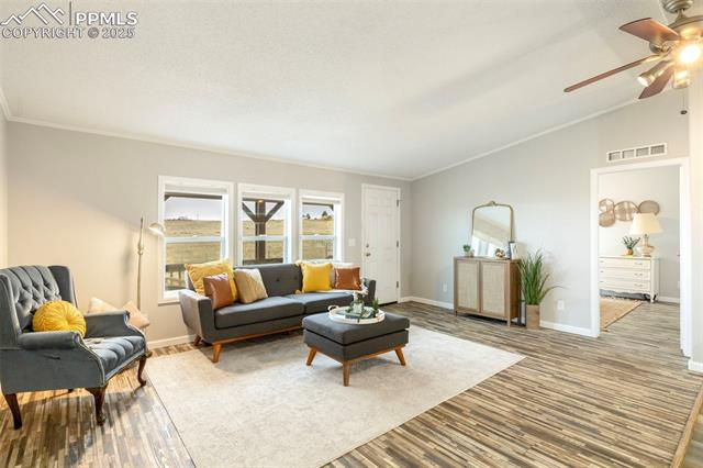 15345 Trigger Road Peyton, CO 80831 - Photo 7 of 26 Living room with natural light and beautiful floors