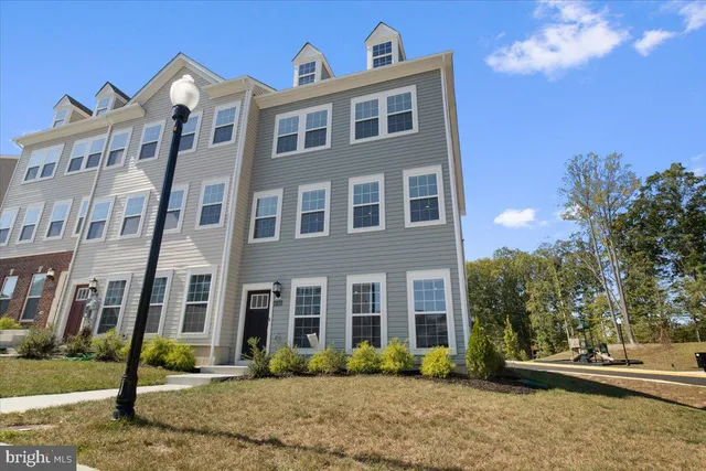 a front view of a building