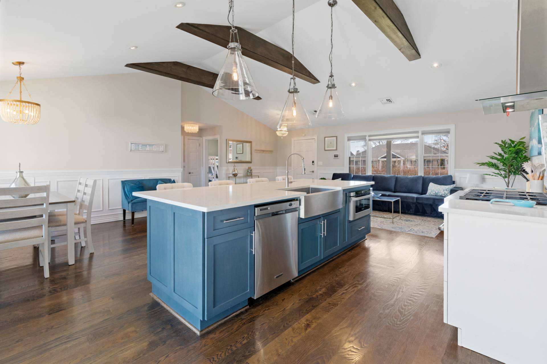 13 Marlin Road East Quogue, NY 11942 - Photo 4 of 22 a kitchen with a sink cabinets and wooden floor
