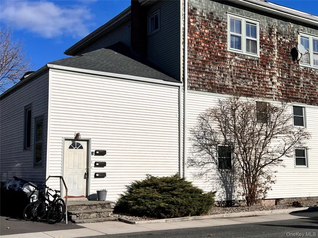 a front view of a house