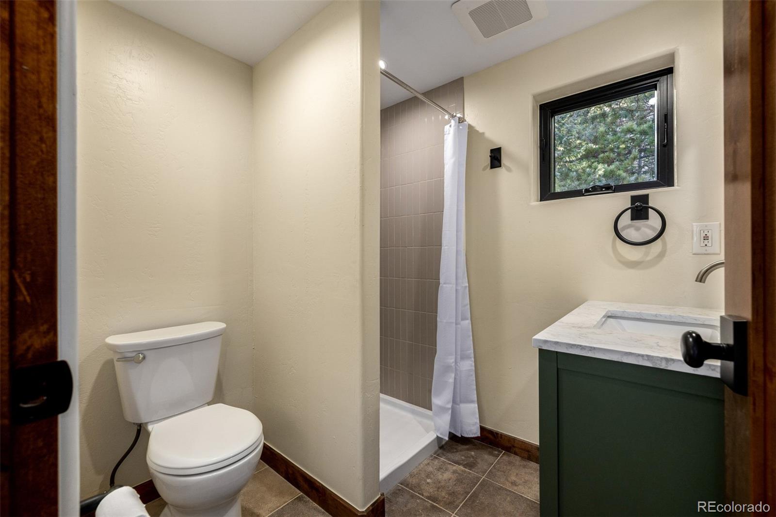 205 Loop Drive Georgetown, CO 80444 - Photo 35 of 49 a bathroom with a toilet sink and mirror