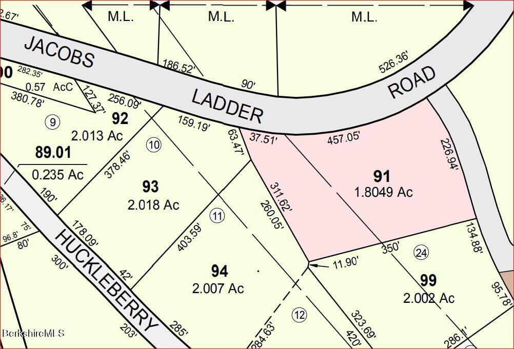 Lot 92 Jacobs Ladder Road Becket, MA 01223 - Photo 3 of 11 ASSESSORS MAP2