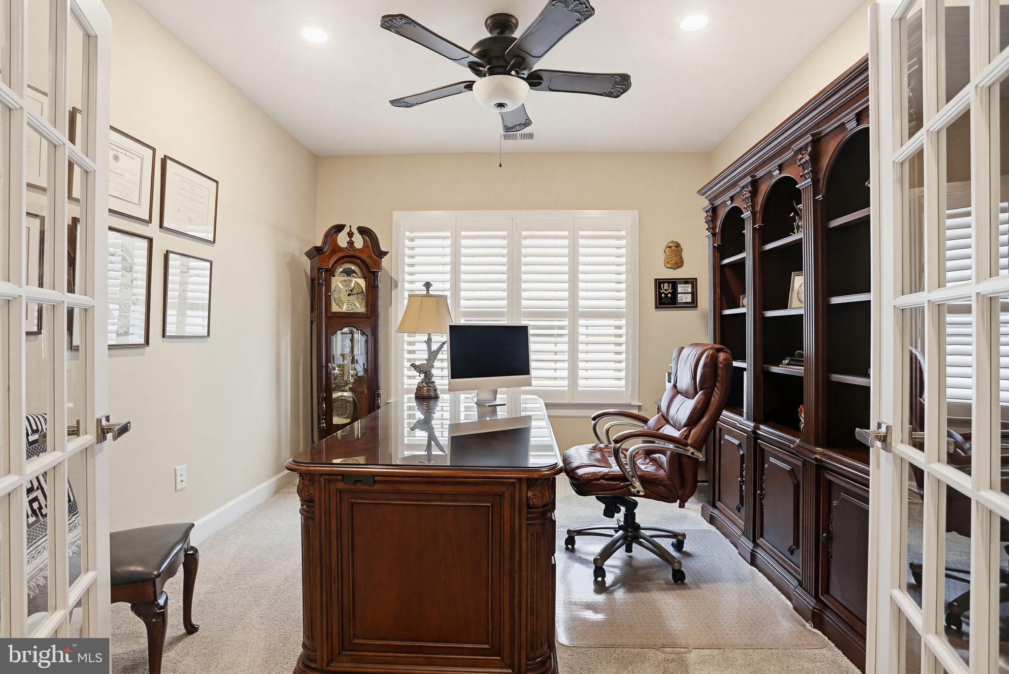 3816 Fulham Road Frederick, MD 21704 - Photo 28 of 77 a view of a workspace with furniture and a window