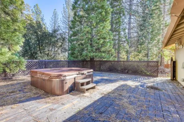 a view of a lake with trees