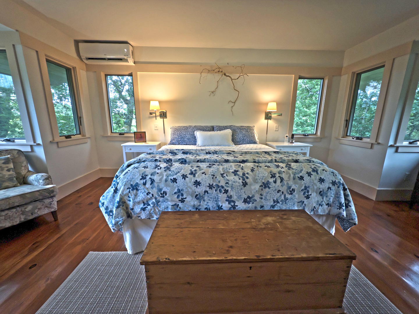 6 Trail End Chilmark, MA 02535 - Photo 12 of 16 a bed sitting in a bedroom next to a window
