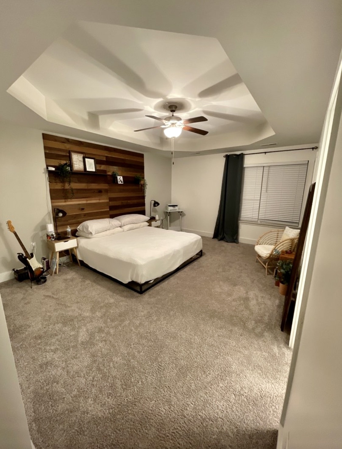 6052 Hillside Lane Spring Hill, TN 37174 - Photo 9 of 23 a bedroom with bed and a chandelier