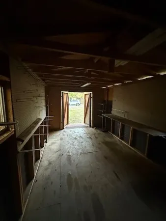 a view of under construction room and staircase