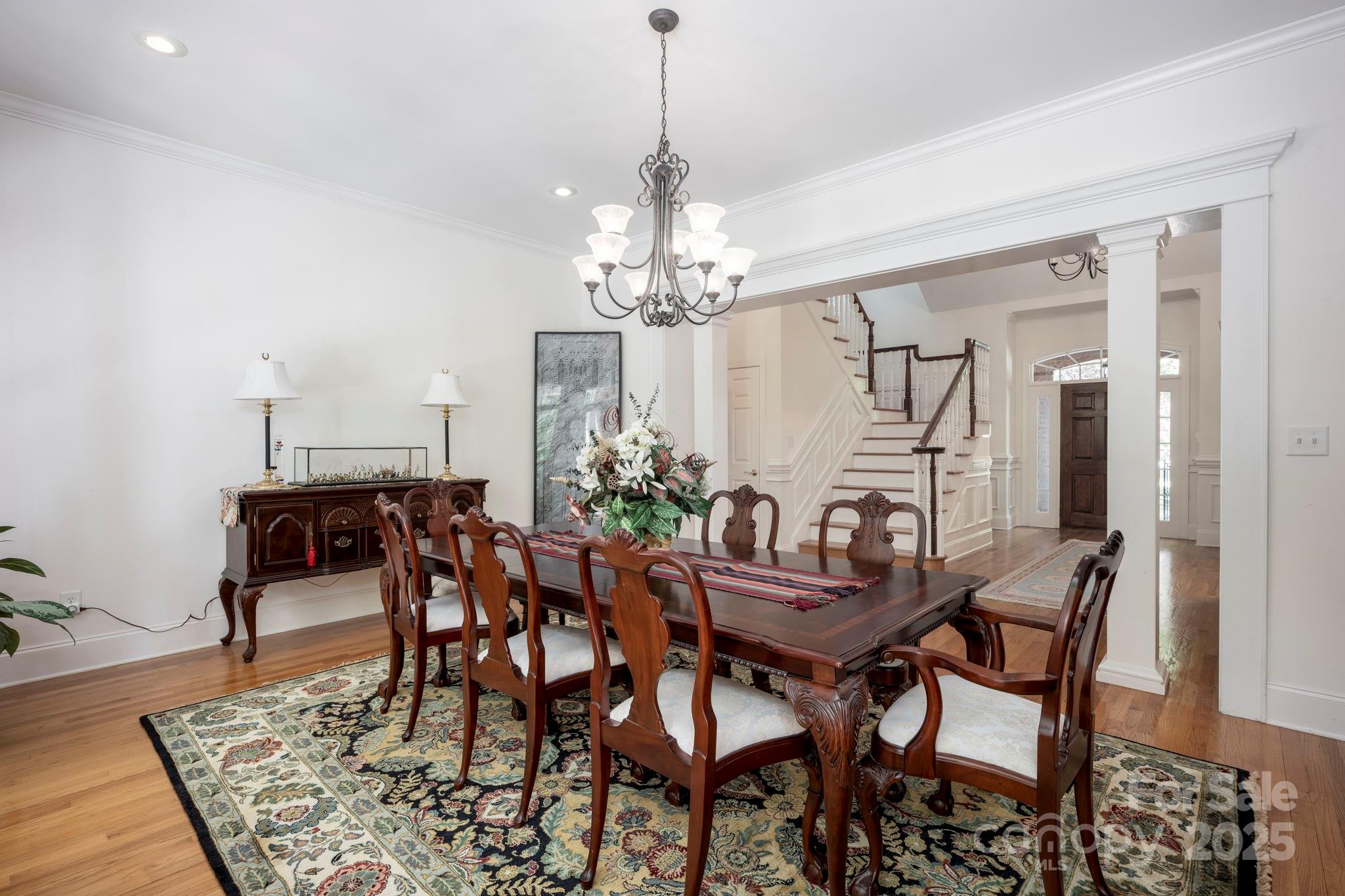 3622 Roxburgh Lane Gastonia, NC 28056 - Photo 7 of 47 a view of a dining room with furniture and chandelier
