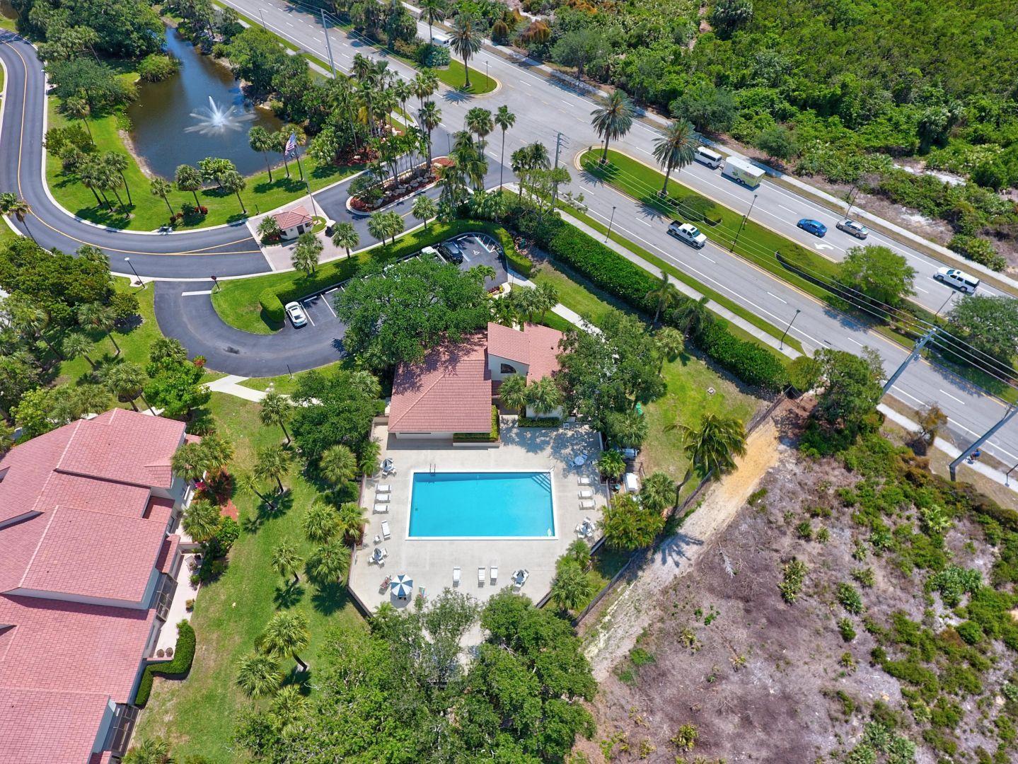 508 Sea Oats Drive, Unit B4 Juno Beach, FL 33408 - Photo 20 of 26 an aerial view of house with yard