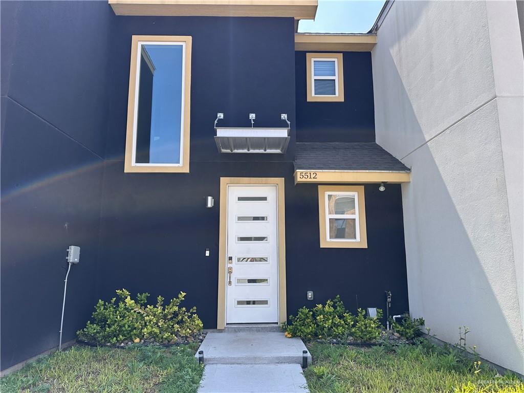 a front view of a house