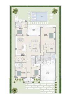 a picture of a bench in front of a door