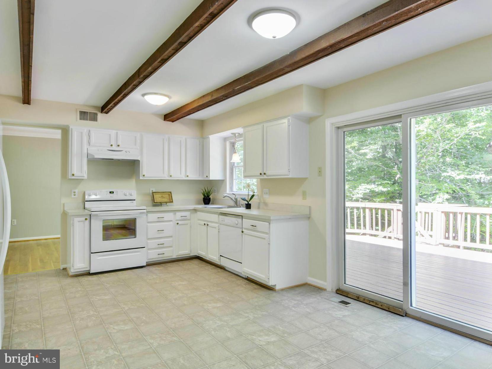 9002 Octavia Court Springfield, VA 22153 - Photo 7 of 29 Beautiful Kitchen & W/0 to Fabulous Deck