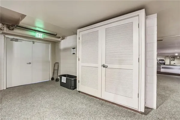 a view of an empty room