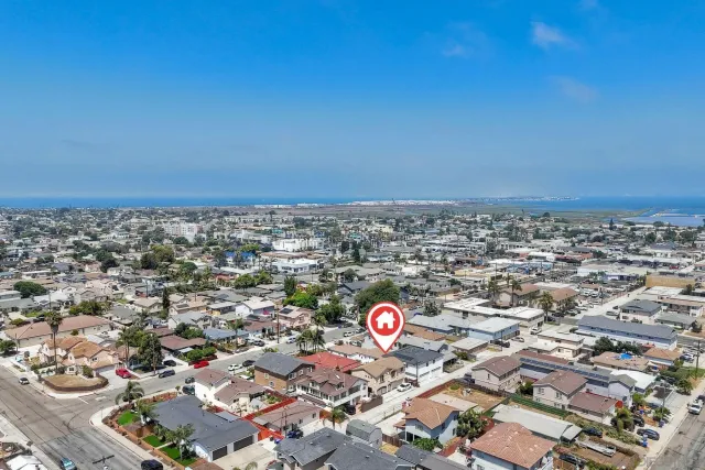 a view of a house with a patio