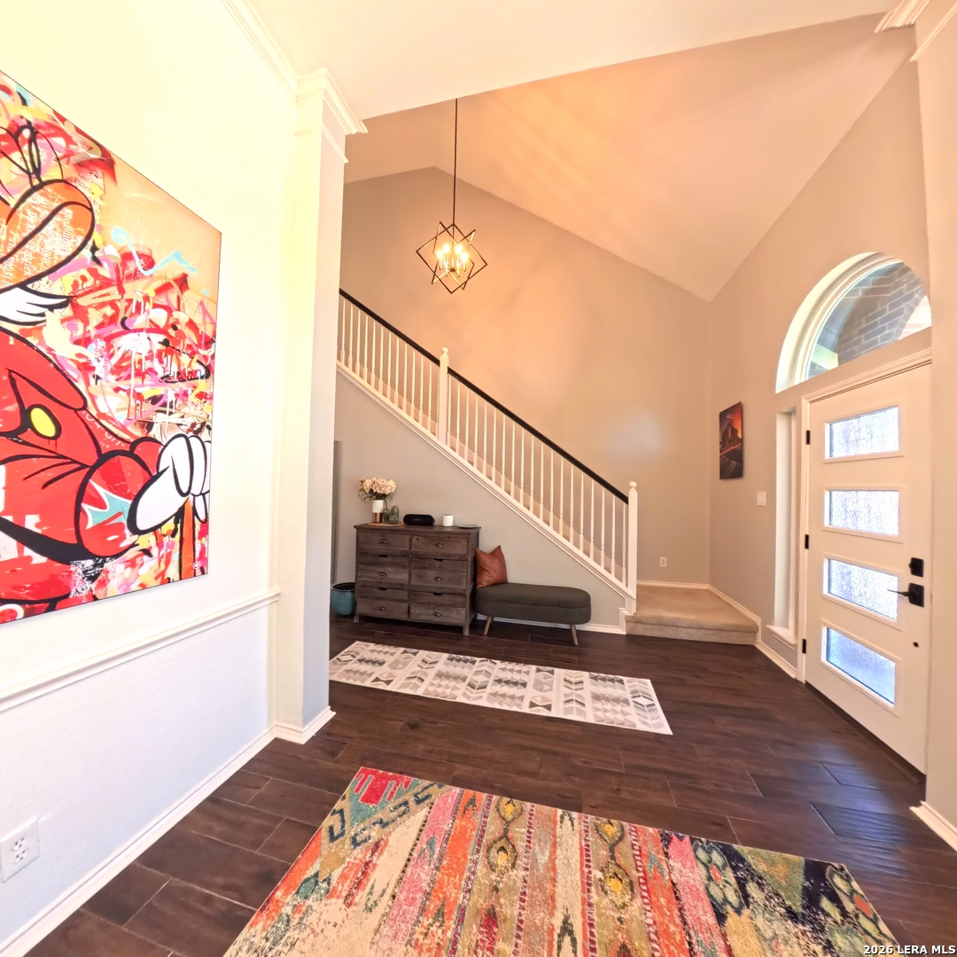 20115 Standish Road San Antonio, TX 78258 - Photo 6 of 51 a view of entryway with wooden floor