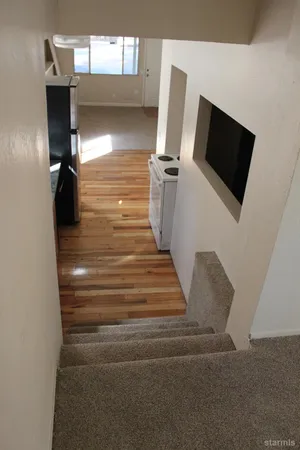 a view of a room with window