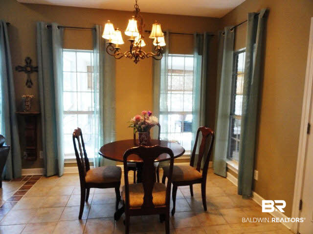 119 General Canby Drive Daphne, AL 36527 - Photo 8 of 34 Breakfast Area with Beautiful Chandelier