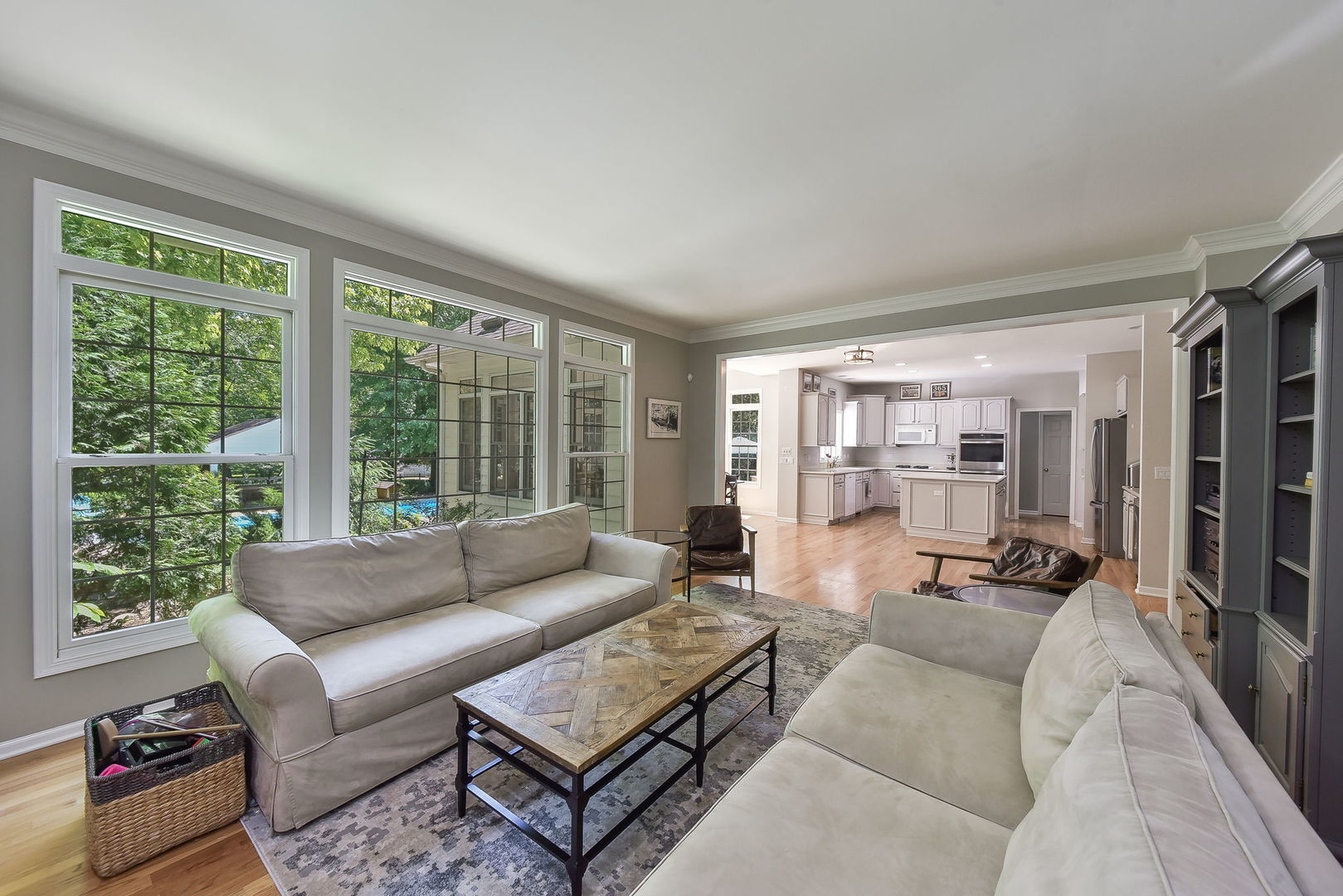 32W595 Oak Lawn Farm Road Wayne, IL 60184 - Photo 12 of 47 a living room with furniture and a large window