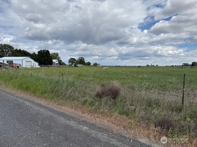 a view of a green field with lots of green space