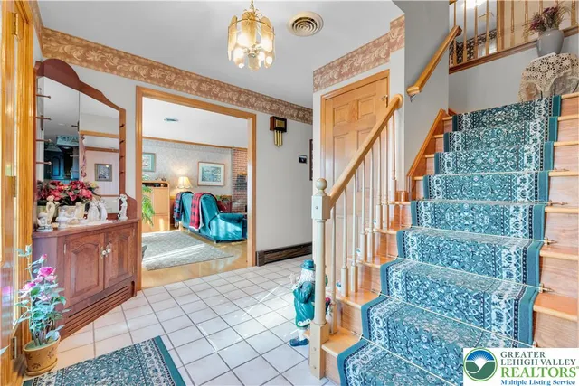 a bedroom with a bed and a walk in closet