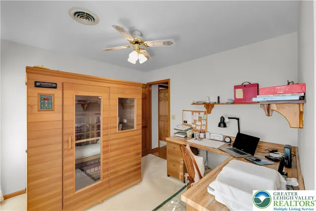 a room with furniture