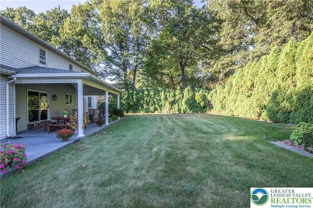 an aerial view of residential building with outdoor space