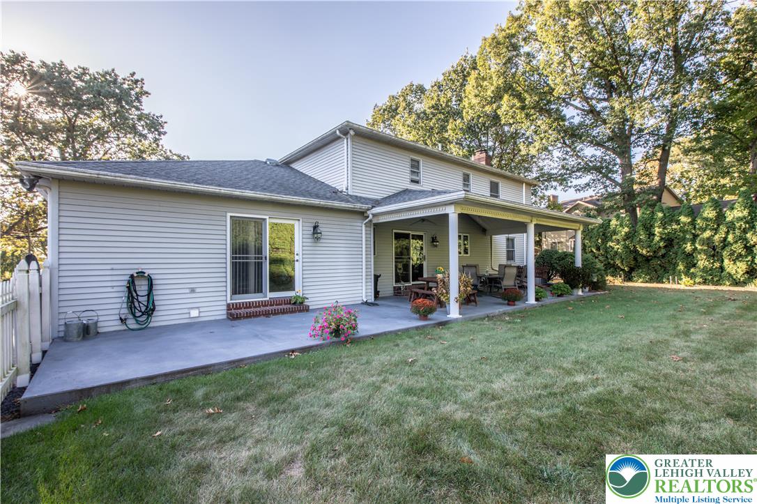 656 Daniels Road Nazareth, PA 18064 - Photo 50 of 54 a view of a house with backyard porch and garden