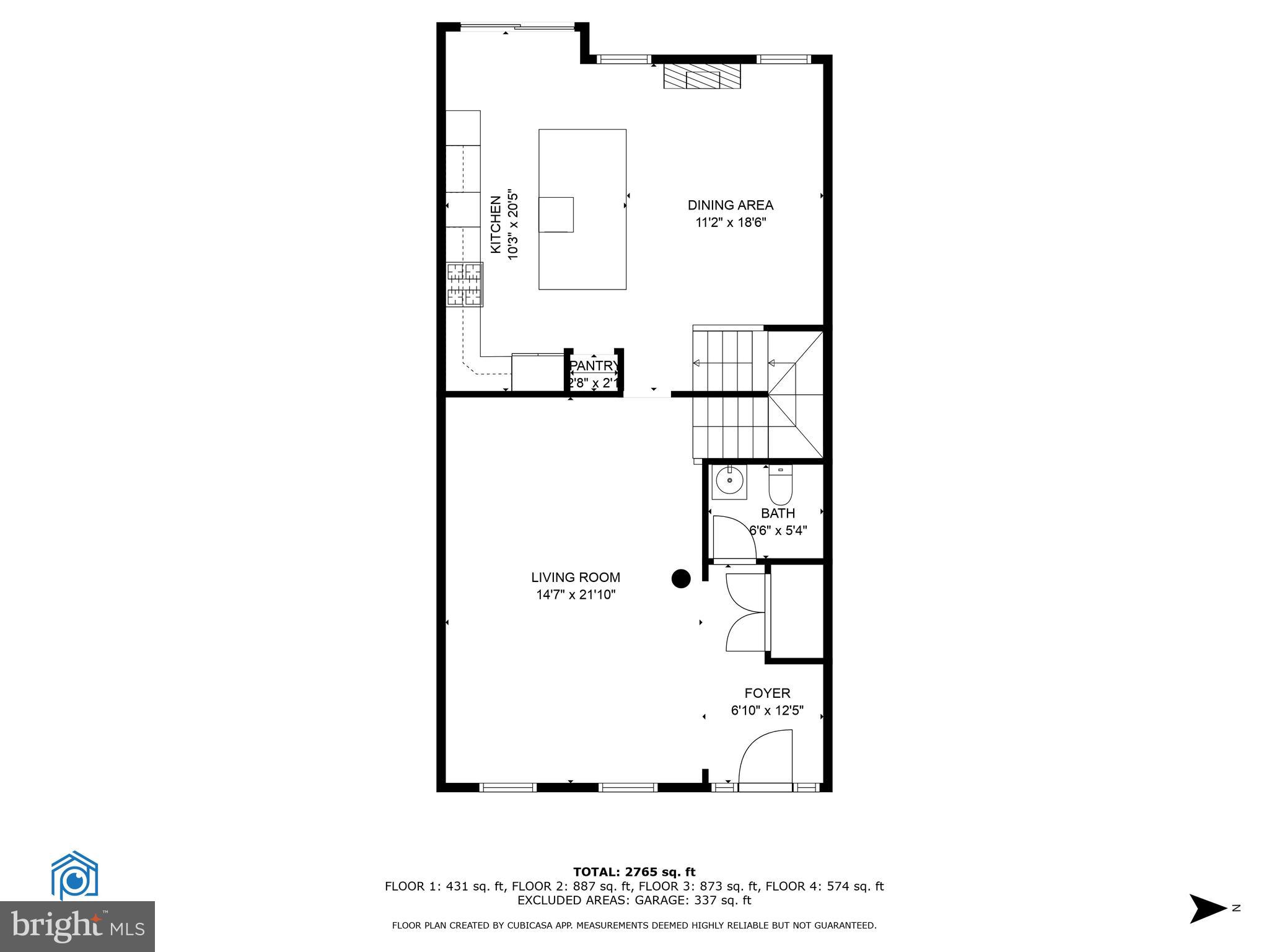 7619 Elmcrest Road Hanover, MD 21076 - Photo 30 of 35 a picture of a floor plan