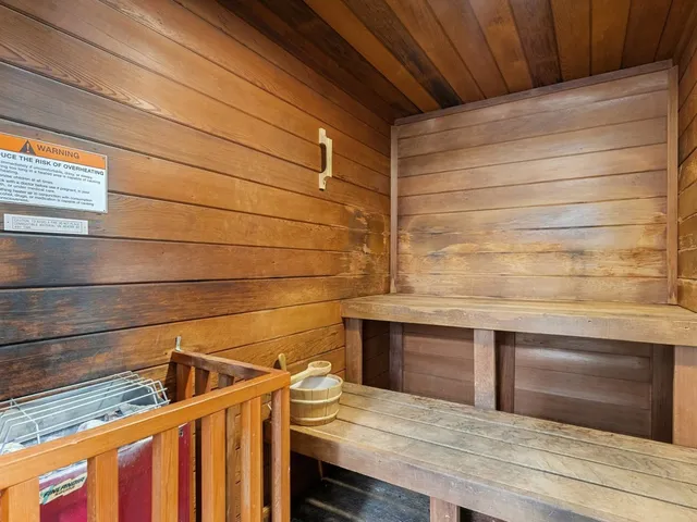 a view of a wooden wall