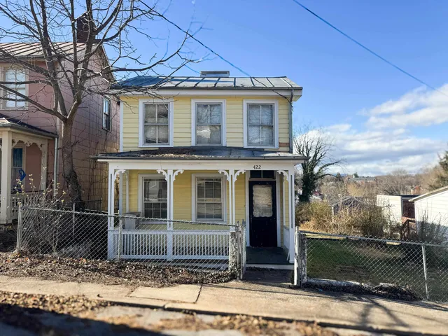 a front view of a house